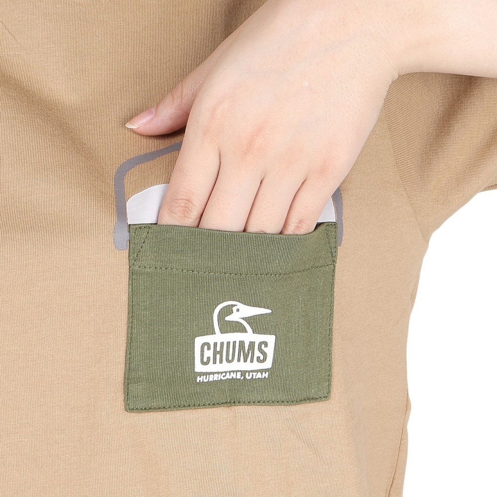 チャムス（CHUMS）（レディース）キャンパークーラーポケットTシャツ CH11-2360-B001