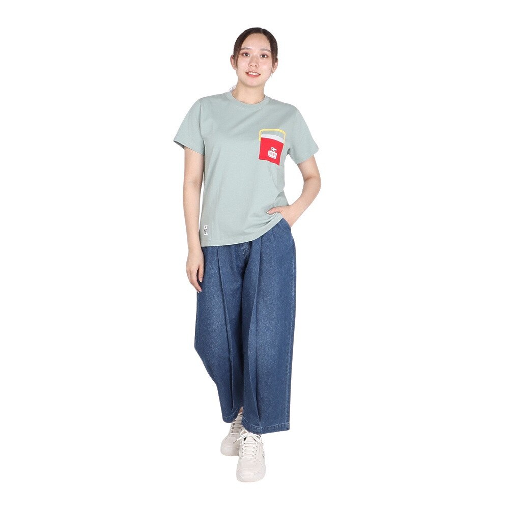 チャムス（CHUMS）（レディース）キャンパークーラーポケットTシャツ CH11-2360-M076