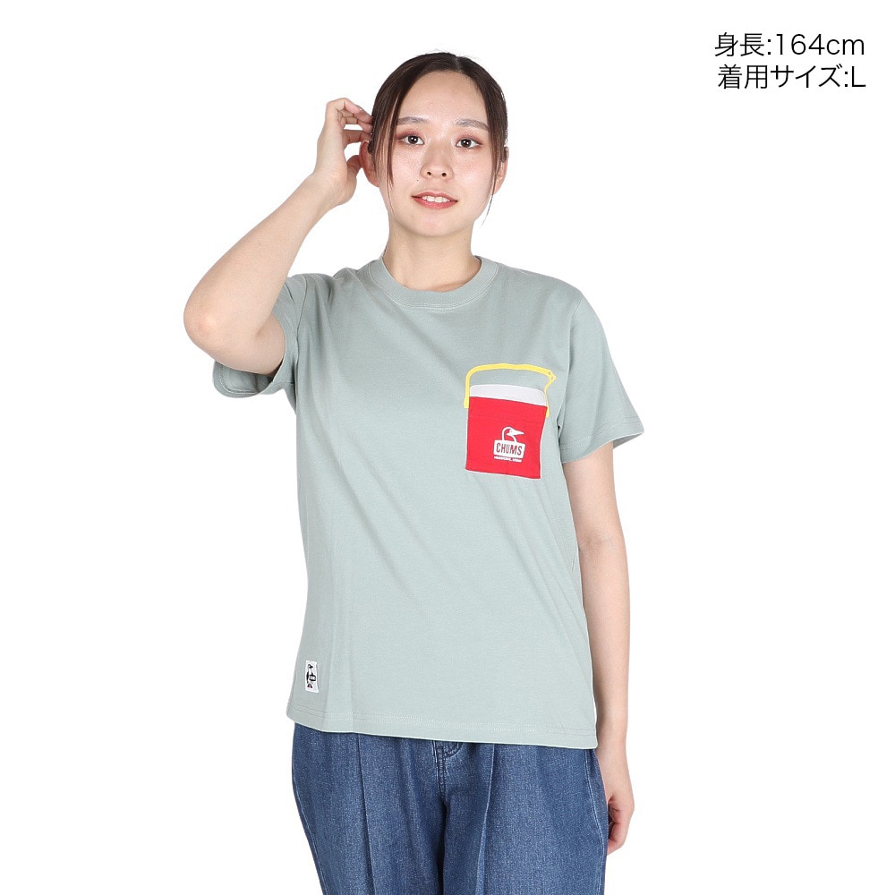 チャムス（CHUMS）（レディース）キャンパークーラーポケットTシャツ CH11-2360-M076