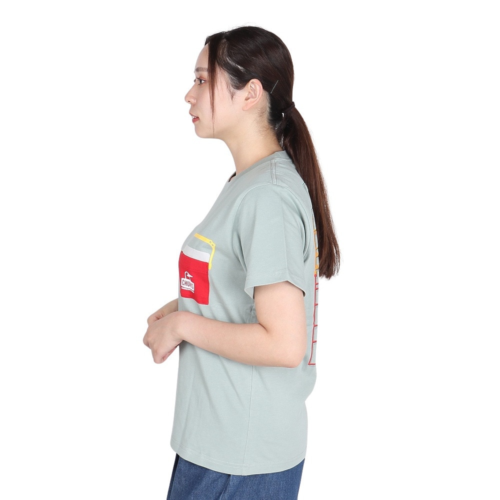 チャムス（CHUMS）（レディース）キャンパークーラーポケットTシャツ CH11-2360-M076