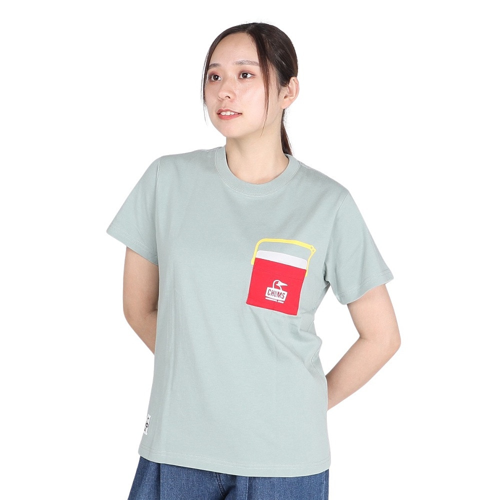 チャムス（CHUMS）（レディース）キャンパークーラーポケットTシャツ CH11-2360-M076