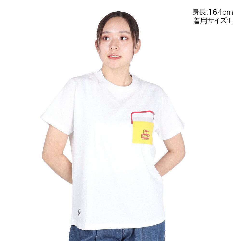 チャムス（CHUMS）（レディース）キャンパークーラーポケットTシャツ CH11-2360-W001