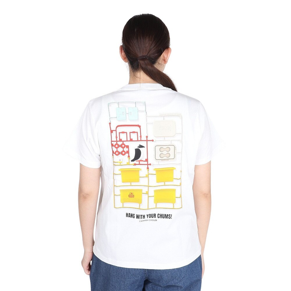 チャムス（CHUMS）（レディース）キャンパークーラーポケットTシャツ CH11-2360-W001