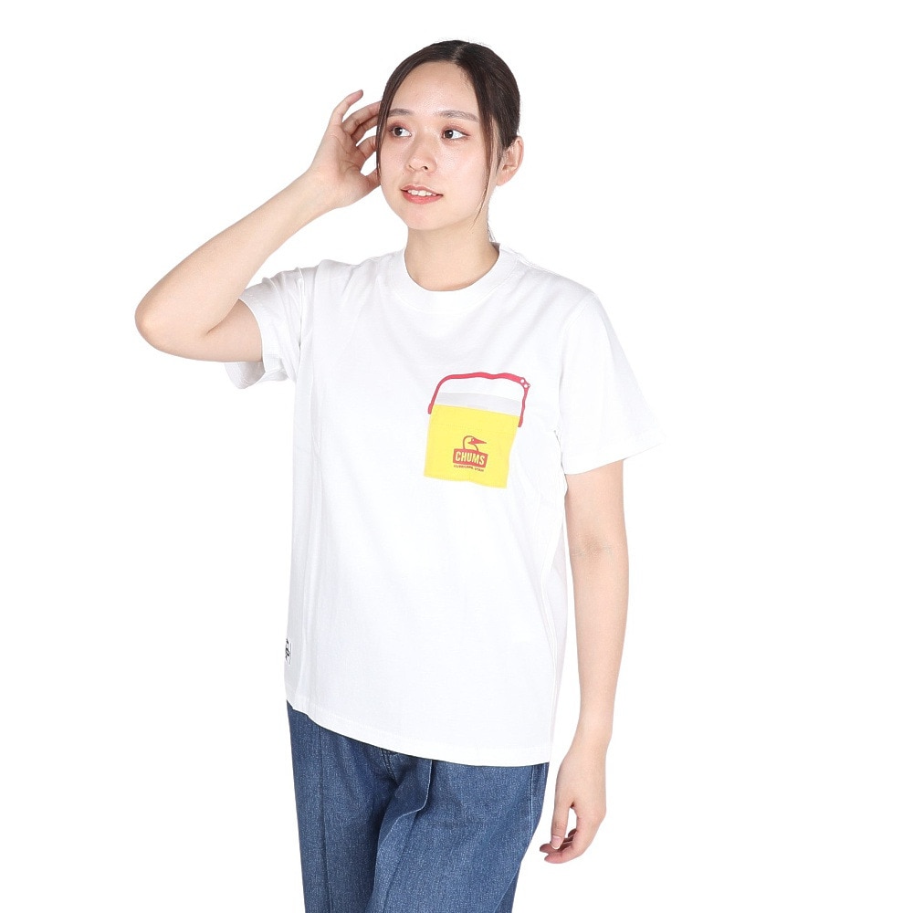 チャムス（CHUMS）（レディース）キャンパークーラーポケットTシャツ CH11-2360-W001