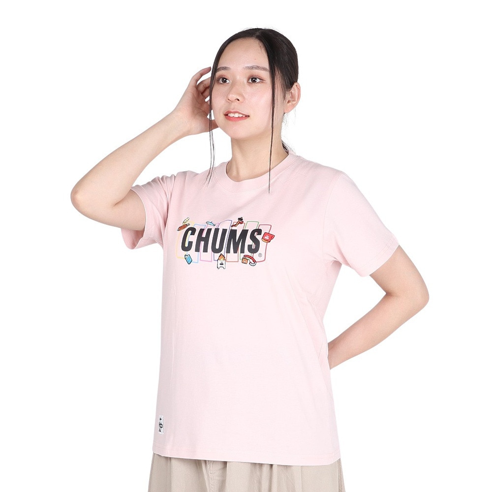 チャムス（CHUMS）（レディース）ワット トウドゥ イン キャンピングTシャツ CH11-2361-R058