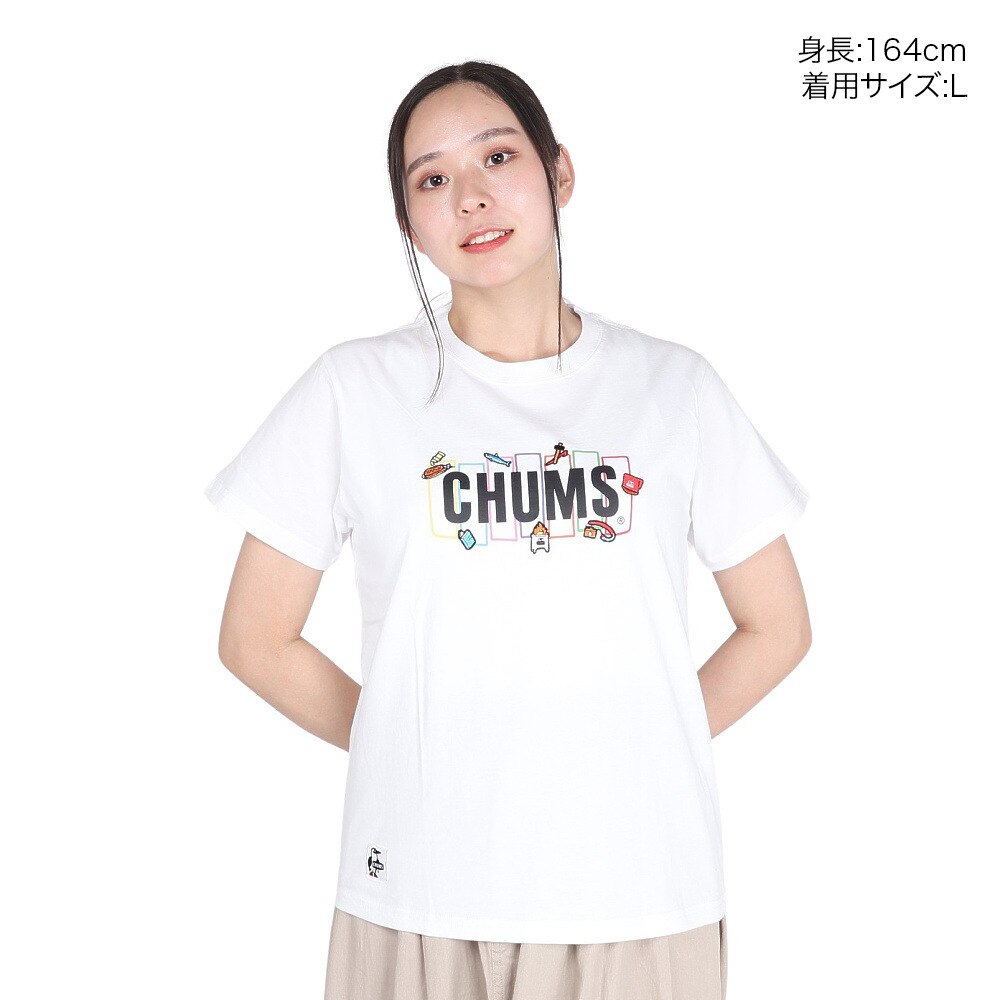 チャムス（CHUMS）（レディース）ワット トウドゥ イン キャンピングTシャツ CH11-2361-W001