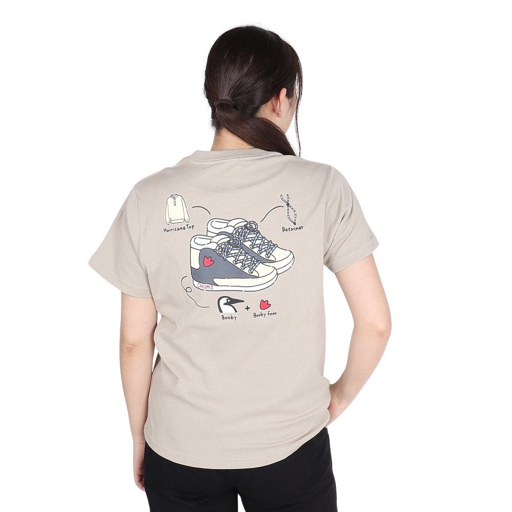 チャムス（CHUMS）（レディース）マイアイディールシューズTシャツ CH11-2368-G057
