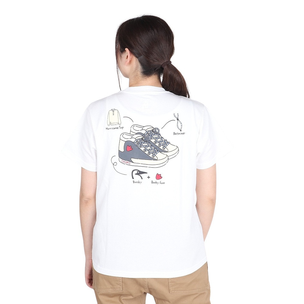 チャムス（CHUMS）（レディース）マイアイディールシューズTシャツ CH11-2368-W001