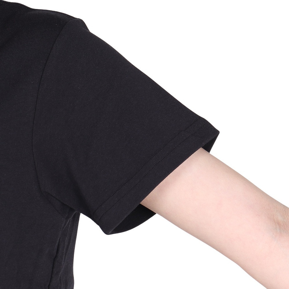 チャムス（CHUMS）（レディース）接触冷感 吸水速乾 バックプリント ウッドブロックプリントTシャツ CH11-2369-K001 ブラック