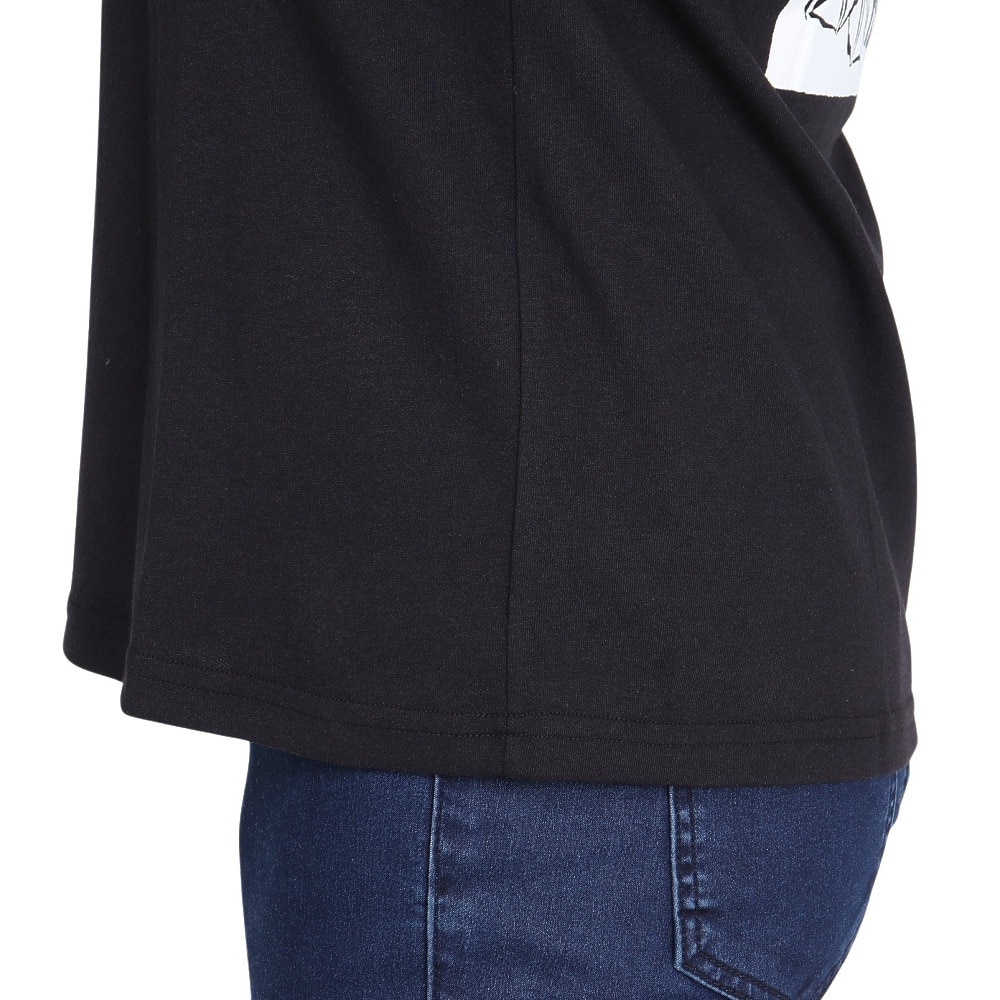 チャムス（CHUMS）（レディース）接触冷感 吸水速乾 バックプリント ウッドブロックプリントTシャツ CH11-2369-K001 ブラック