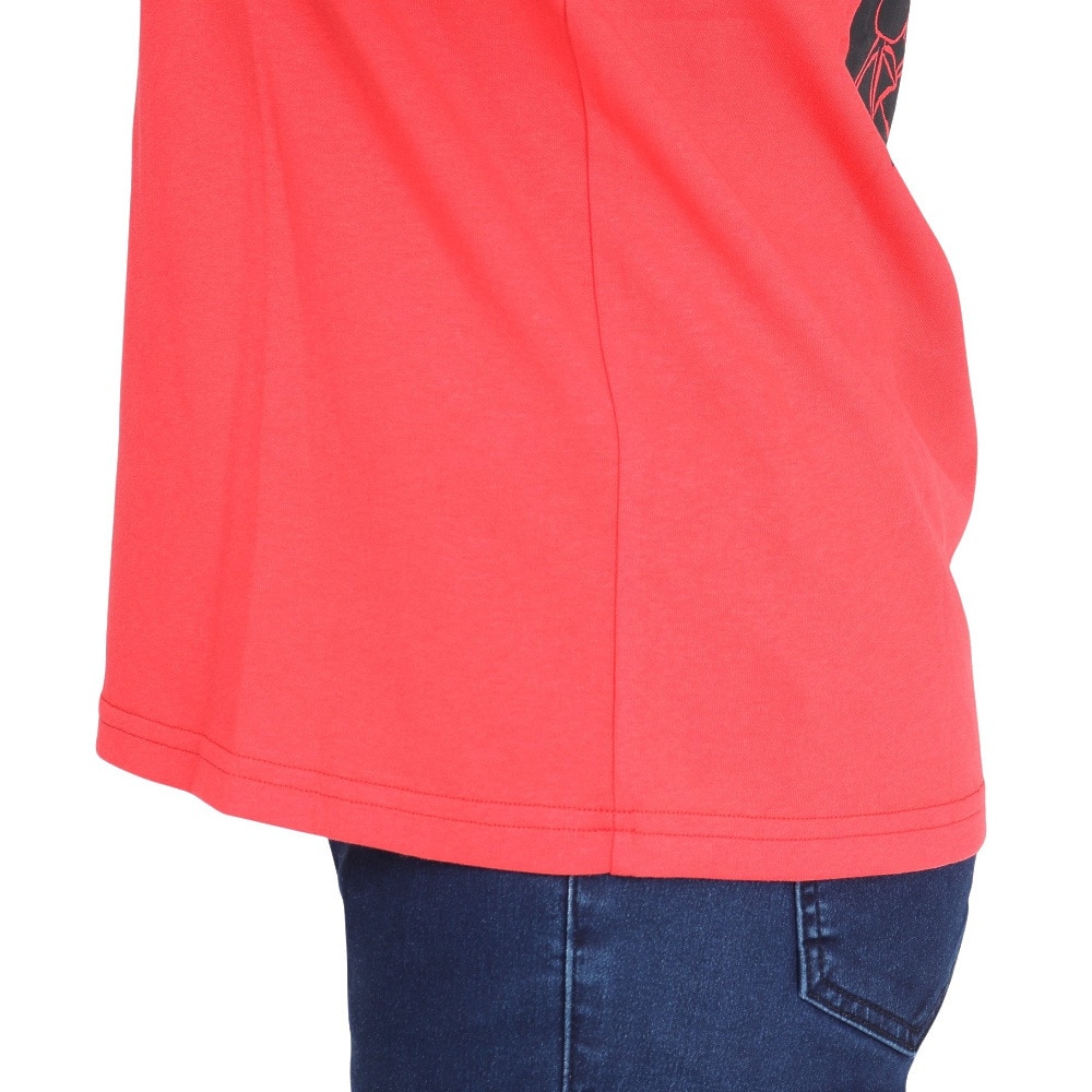 チャムス（CHUMS）（レディース）接触冷感 吸水速乾 バックプリント ウッドブロックプリントTシャツ CH11-2369-R001 レッド