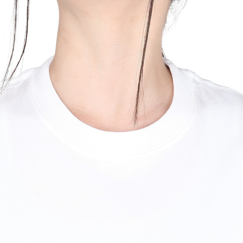 チャムス（CHUMS）（レディース）接触冷感 吸水速乾 バックプリント ウッドブロックプリントTシャツ CH11-2369-W001 ホワイト