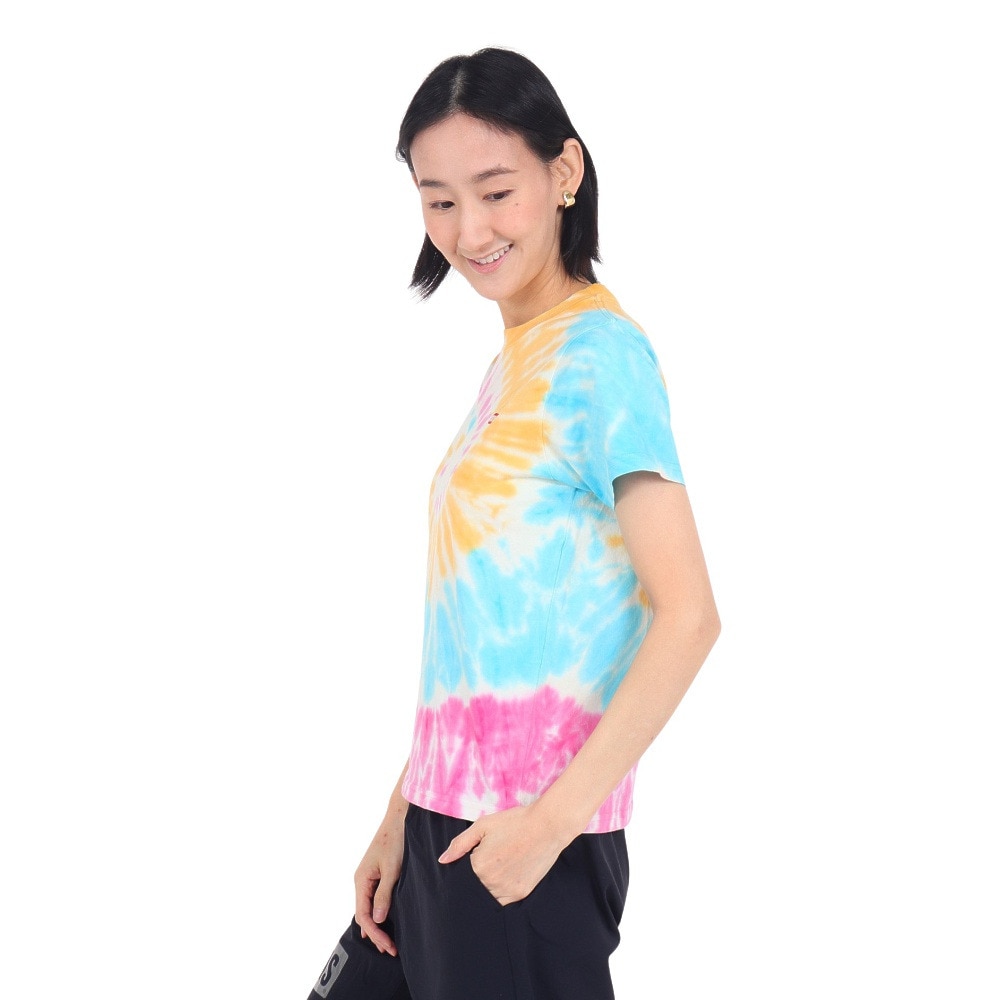 チャムス（CHUMS）（レディース）Glo Booby タイダイ柄 半袖Tシャツ CH11-2425-Z077
