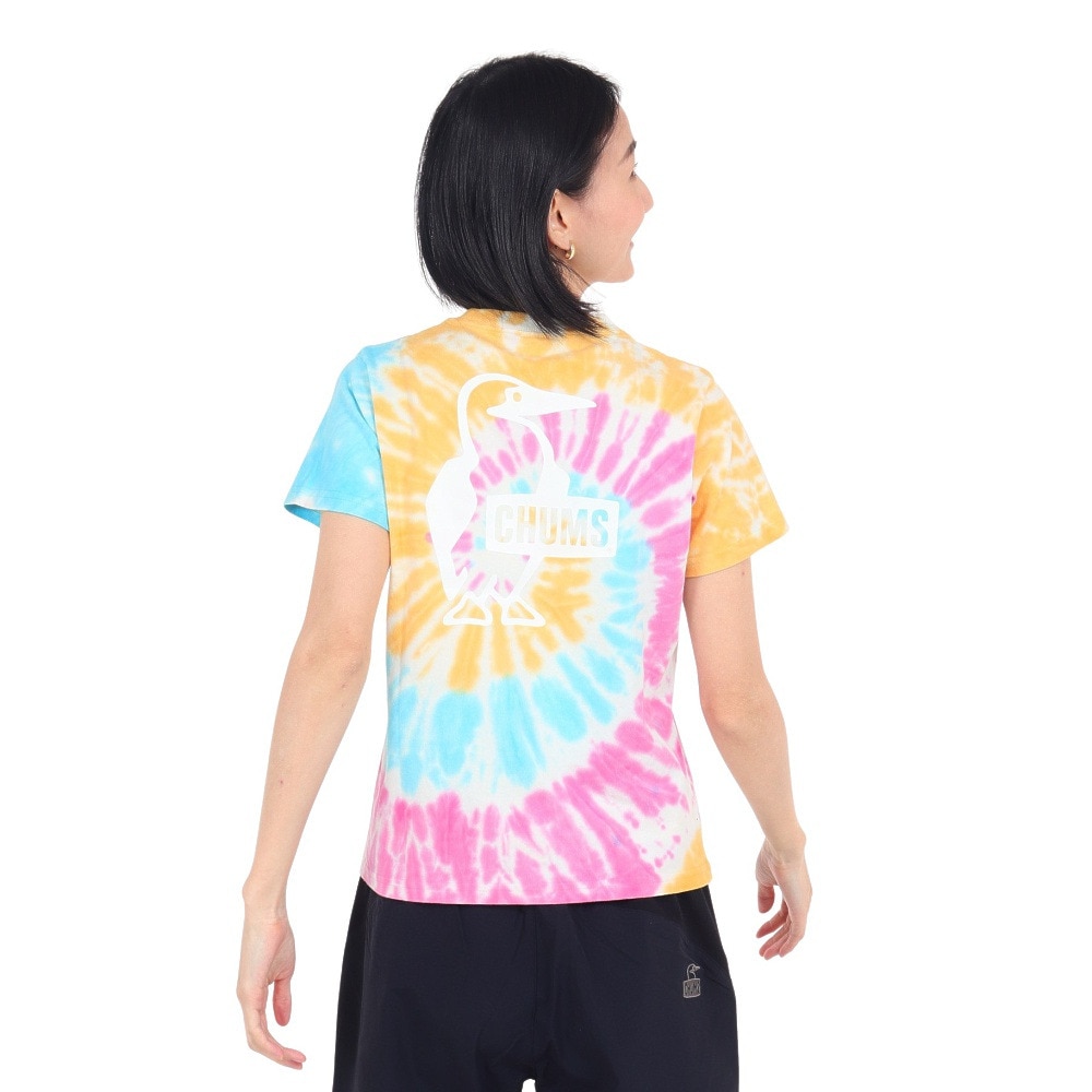 チャムス（CHUMS）（レディース）Glo Booby タイダイ柄 半袖Tシャツ CH11-2425-Z077