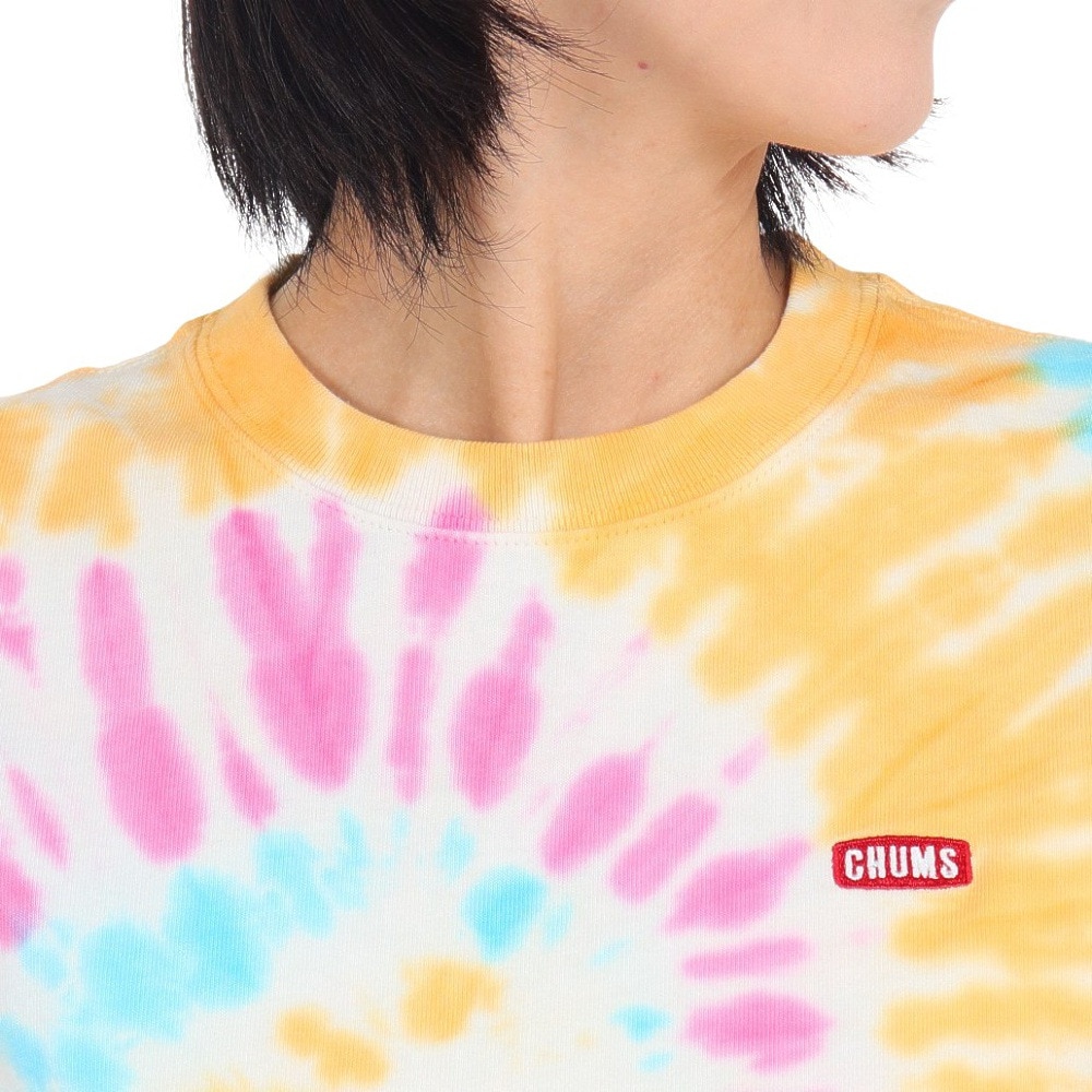 チャムス（CHUMS）（レディース）Glo Booby タイダイ柄 半袖Tシャツ CH11-2425-Z077