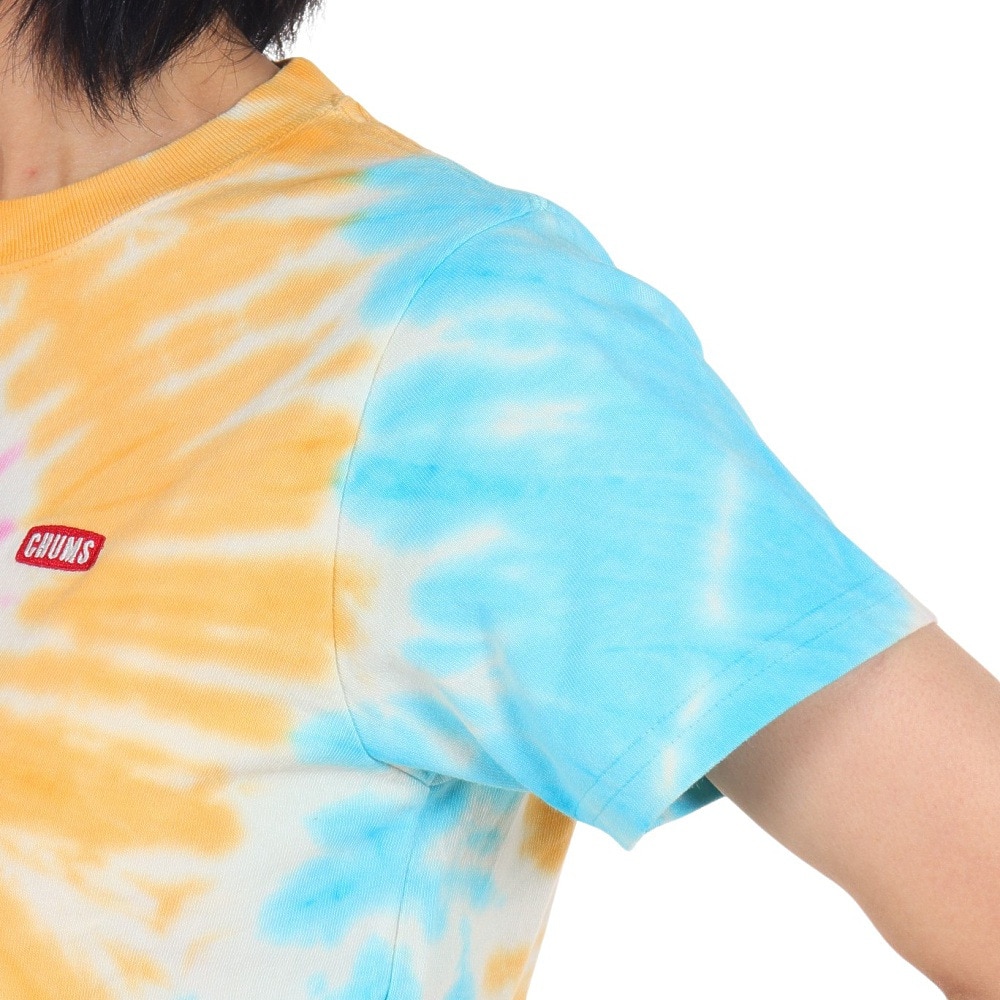 チャムス（CHUMS）（レディース）Glo Booby タイダイ柄 半袖Tシャツ CH11-2425-Z077
