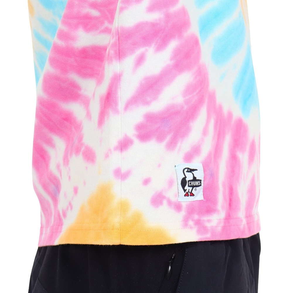 チャムス（CHUMS）（レディース）Glo Booby タイダイ柄 半袖Tシャツ CH11-2425-Z077