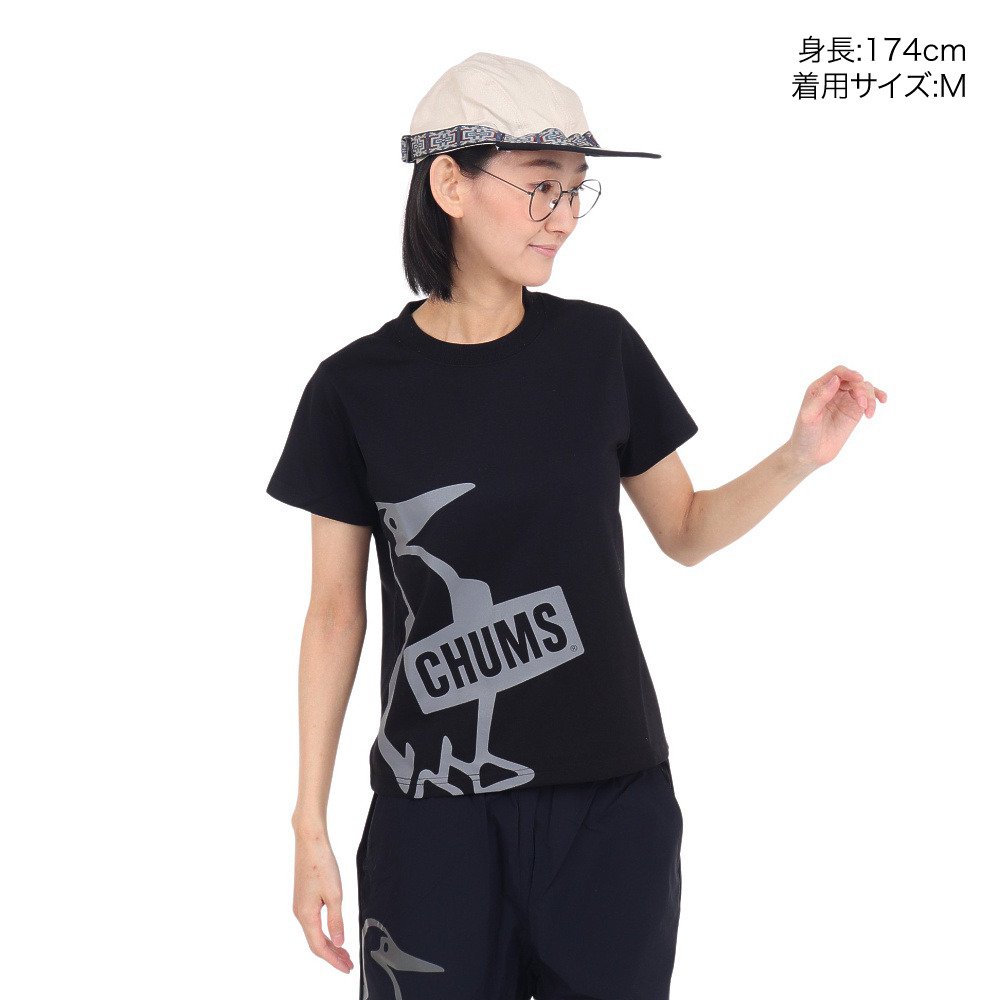 チャムス（CHUMS）（レディース）WorkOut Dry 半袖Tシャツ CH11-2426-K001