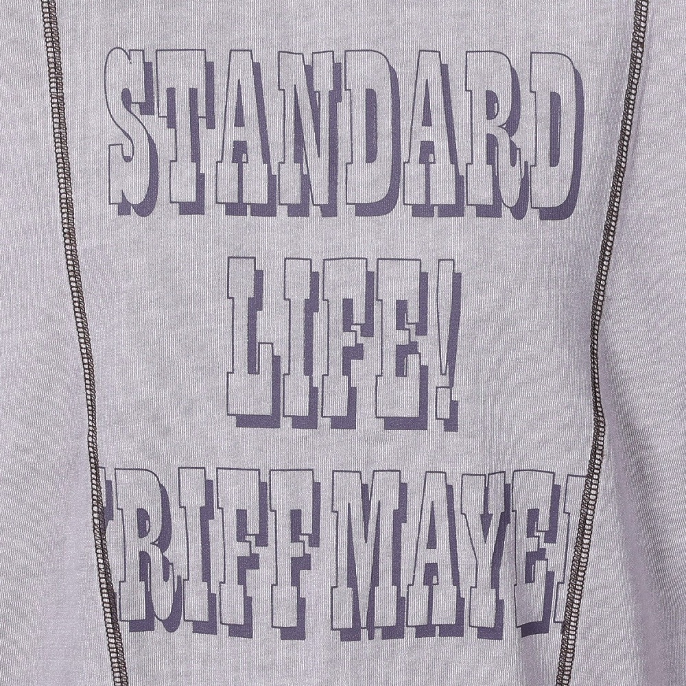 クリフメイヤー（KRIFF MAYER）（レディース）リメイク風 ピグメント モモンガ 半袖Tシャツ 2347203L-89 PURPLE