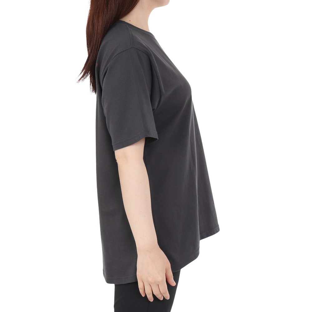 クリフメイヤー（KRIFF MAYER）（レディース）キャンプラビット Aライン 半袖Tシャツ 2347827L-17:CHARCOAL
