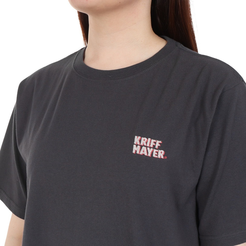 クリフメイヤー（KRIFF MAYER）（レディース）キャンプラビット Aライン 半袖Tシャツ 2347827L-17:CHARCOAL
