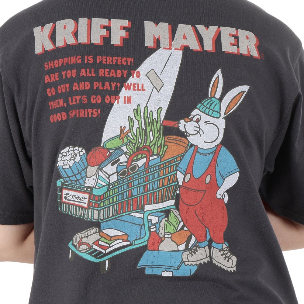 クリフメイヤー（KRIFF MAYER）（レディース）キャンプラビット Aライン 半袖Tシャツ 2347827L-17:CHARCOAL