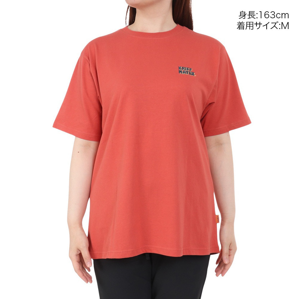 クリフメイヤー（KRIFF MAYER）（レディース）キャンプラビット Aライン 半袖Tシャツ 2347827L-35:RED