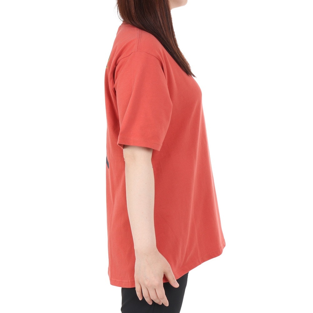 クリフメイヤー（KRIFF MAYER）（レディース）キャンプラビット Aライン 半袖Tシャツ 2347827L-35:RED