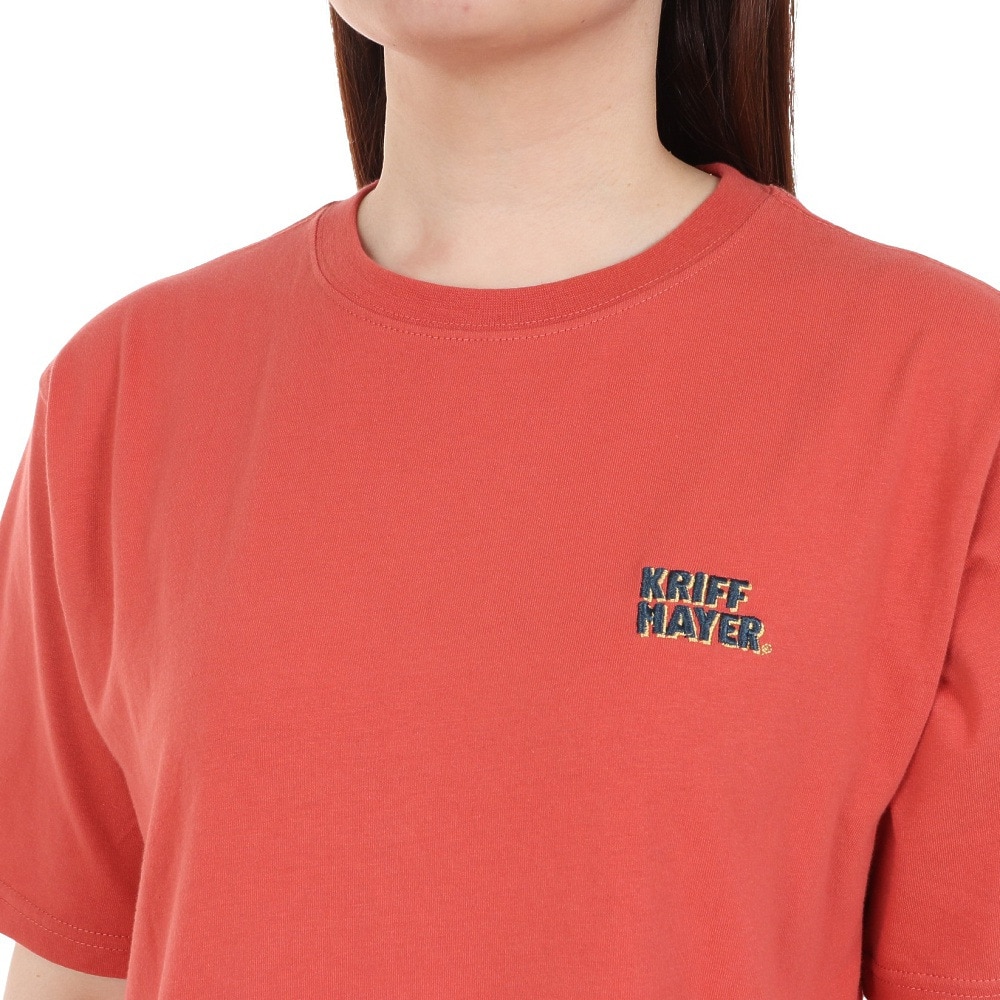 クリフメイヤー（KRIFF MAYER）（レディース）キャンプラビット Aライン 半袖Tシャツ 2347827L-35:RED