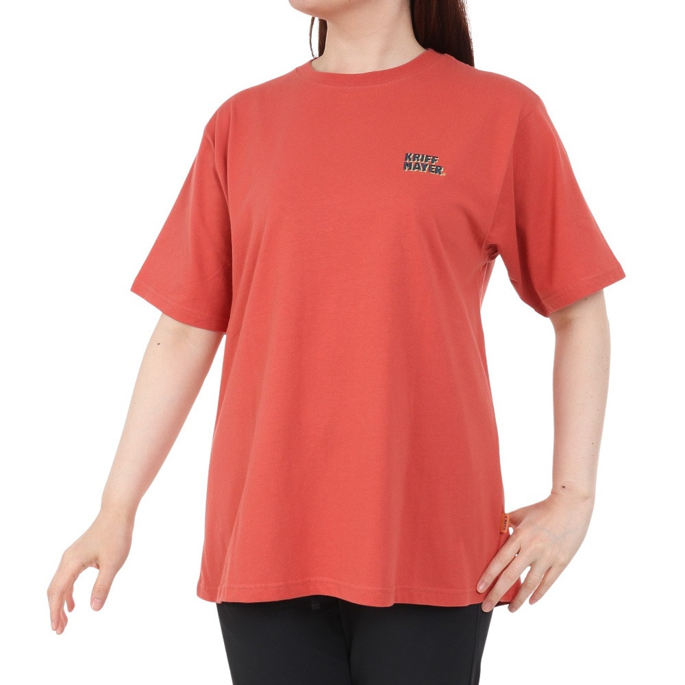 クリフメイヤー（KRIFF MAYER）（レディース）キャンプラビット Aライン 半袖Tシャツ 2347827L-35:RED