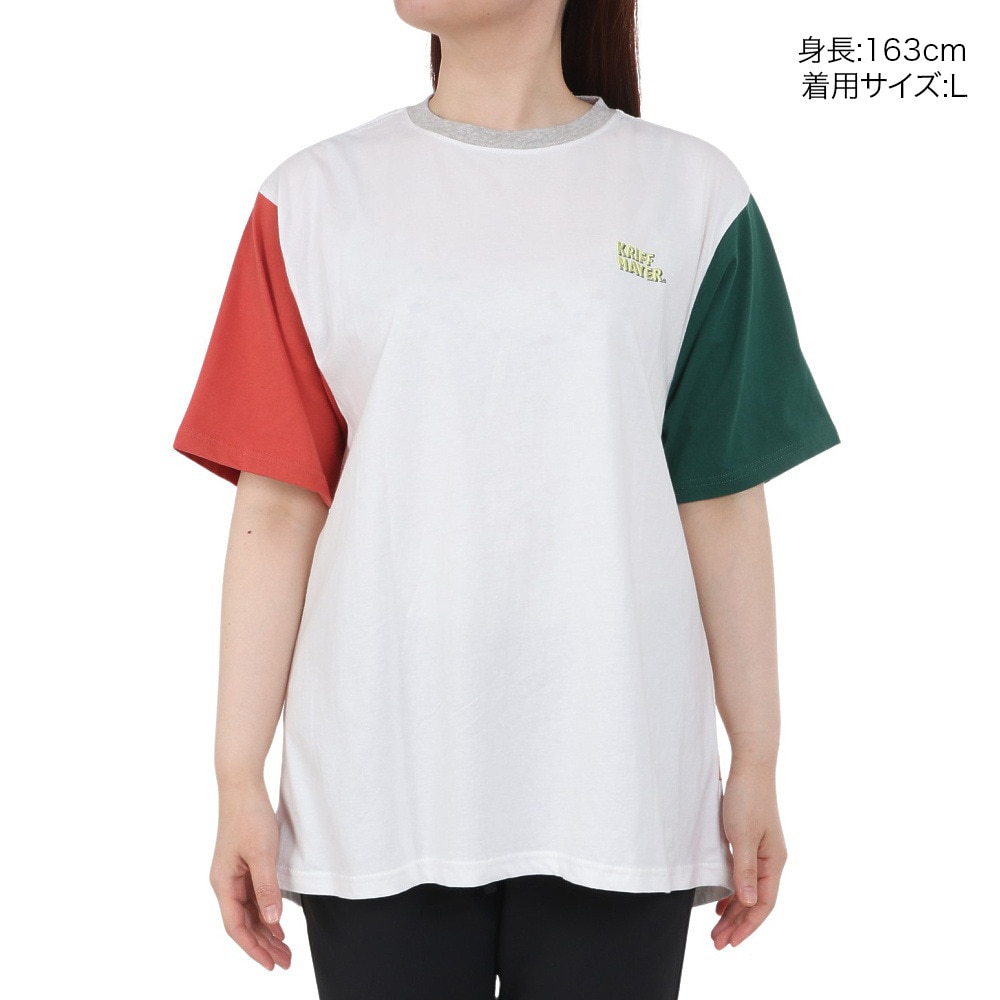 クリフメイヤー（KRIFF MAYER）（レディース）キャンプラビット Aライン 半袖Tシャツ 2347827L-90:MULTI-COL