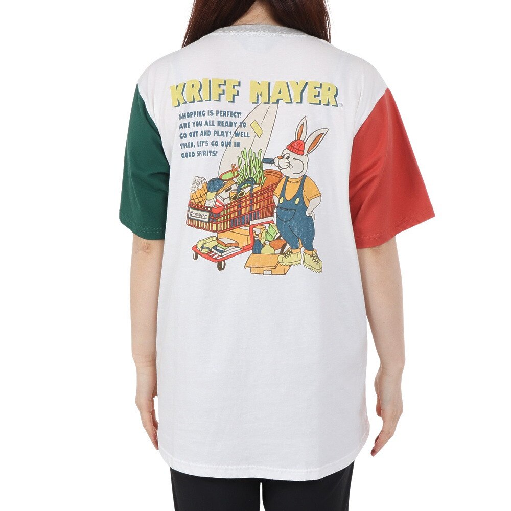 クリフメイヤー（KRIFF MAYER）（レディース）キャンプラビット Aライン 半袖Tシャツ 2347827L-90:MULTI-COL