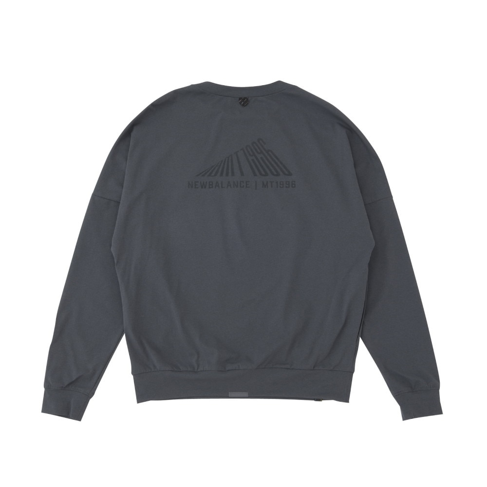 ニューバランス（new balance）（レディース）長袖カットソー MT1996 ドルマンロングTシャツ AWT45008 ACK ブラック 吸汗速乾 4wayストレッチ UPF40+