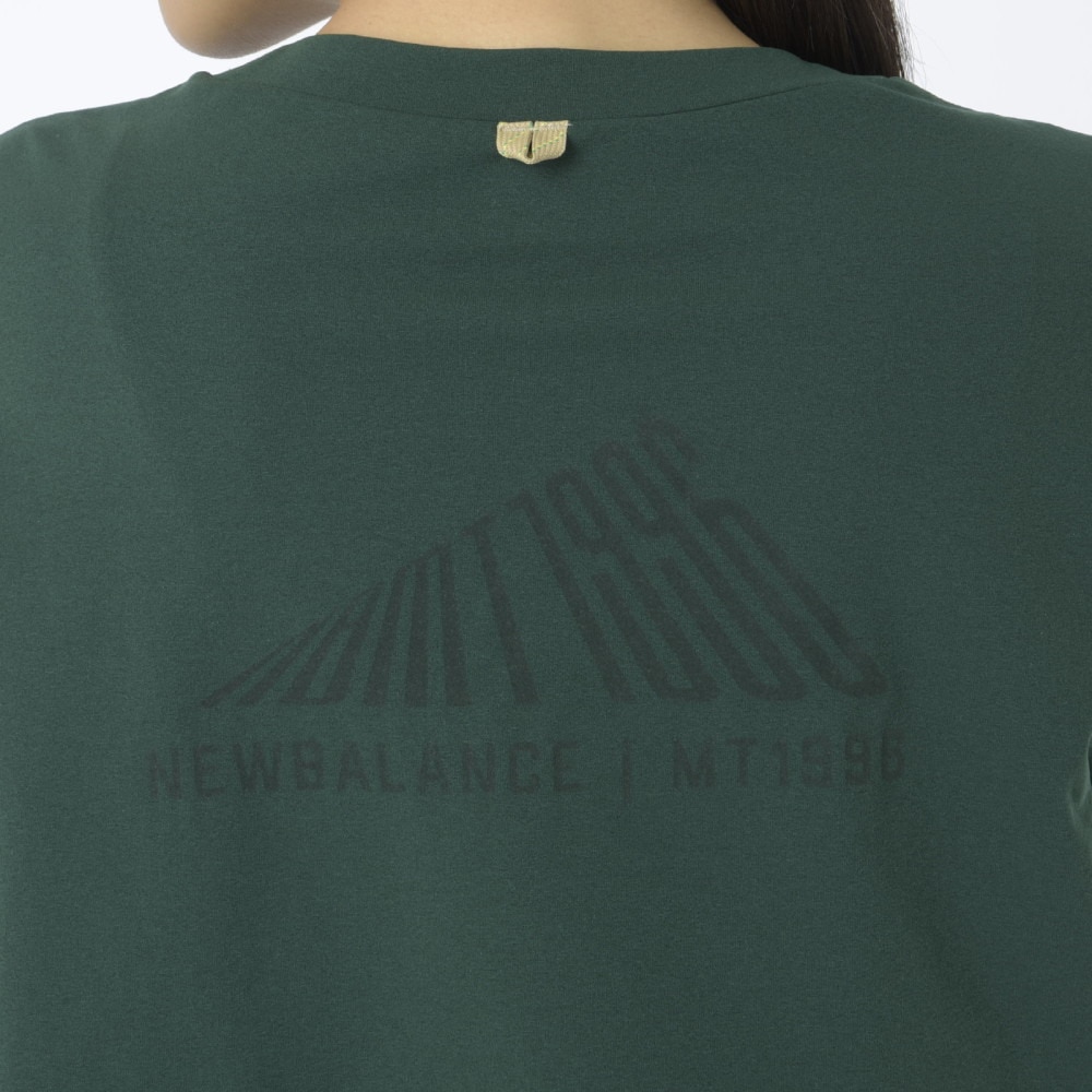 ニューバランス（new balance）（レディース）長袖カットソー MT1996 ドルマンロングTシャツ AWT45008 NWG グリーン 吸汗速乾 4wayストレッチ UPF40+