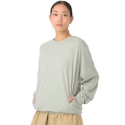 (レディース)長袖カットソー MT1996 ドルマンロングTシャツ AWT45008 OVN グレー 吸汗速乾 4wayストレッチ UPF40+