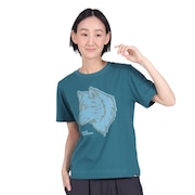 (レディース)ウルフフェイス Tシャツ 5033821-4299