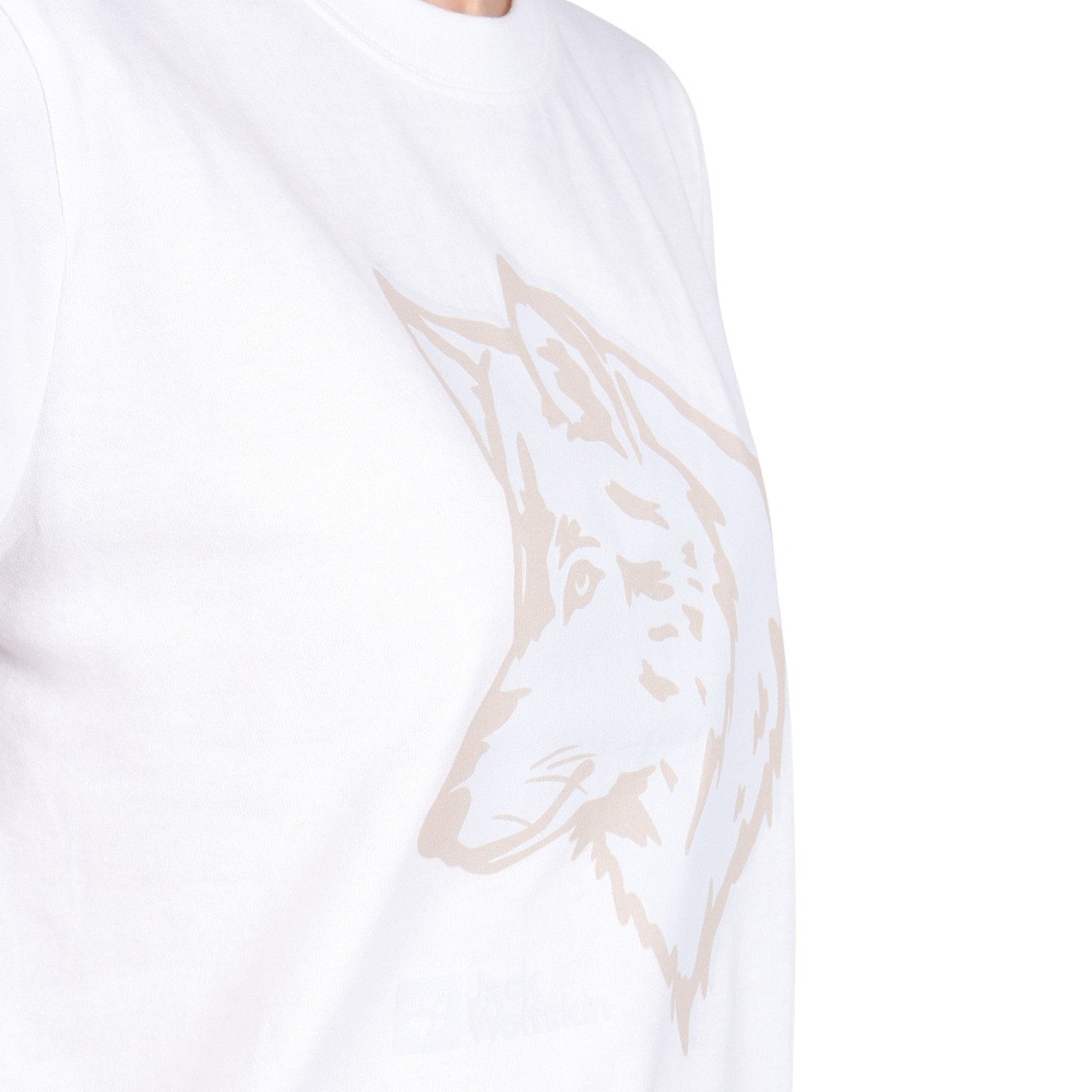 ジャックウルフスキン（JackWolfskin）（レディース）ウルフフェイス Tシャツ 5033821-5055