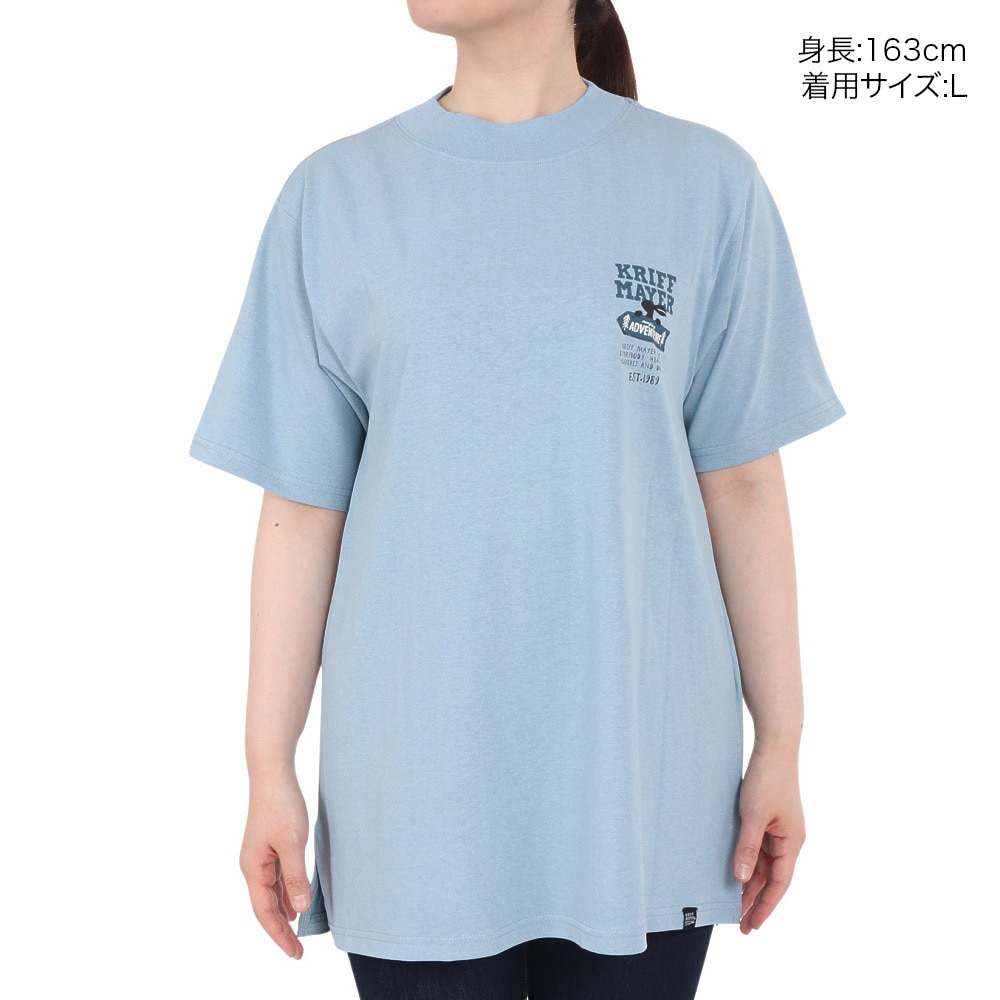 クリフメイヤー（KRIFF MAYER）（レディース）接触冷感 吸水速乾 ウェットプロテクト半袖Tシャツ 道標 2357812L:70:SAX サックス