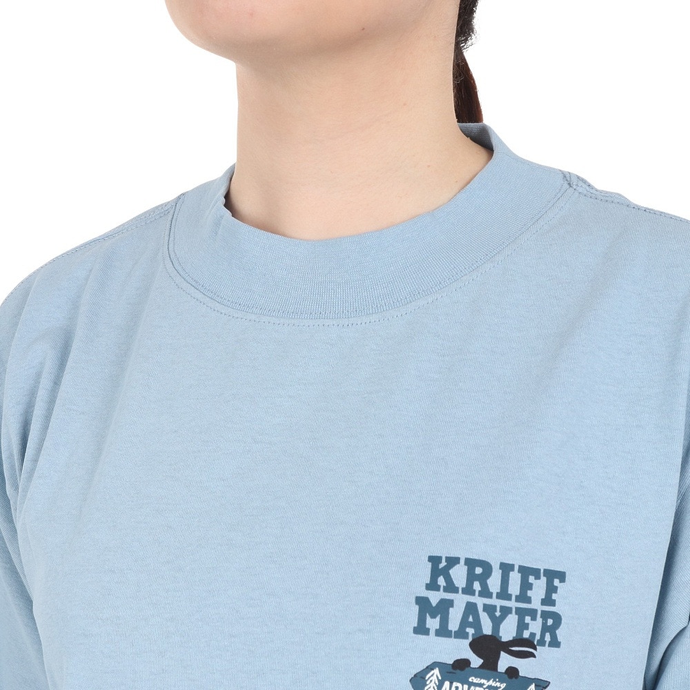 クリフメイヤー（KRIFF MAYER）（レディース）接触冷感 吸水速乾 ウェットプロテクト半袖Tシャツ 道標 2357812L:70:SAX サックス
