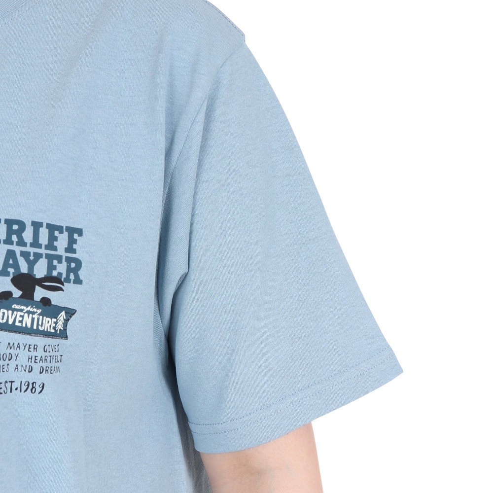 クリフメイヤー（KRIFF MAYER）（レディース）接触冷感 吸水速乾 ウェットプロテクト半袖Tシャツ 道標 2357812L:70:SAX サックス