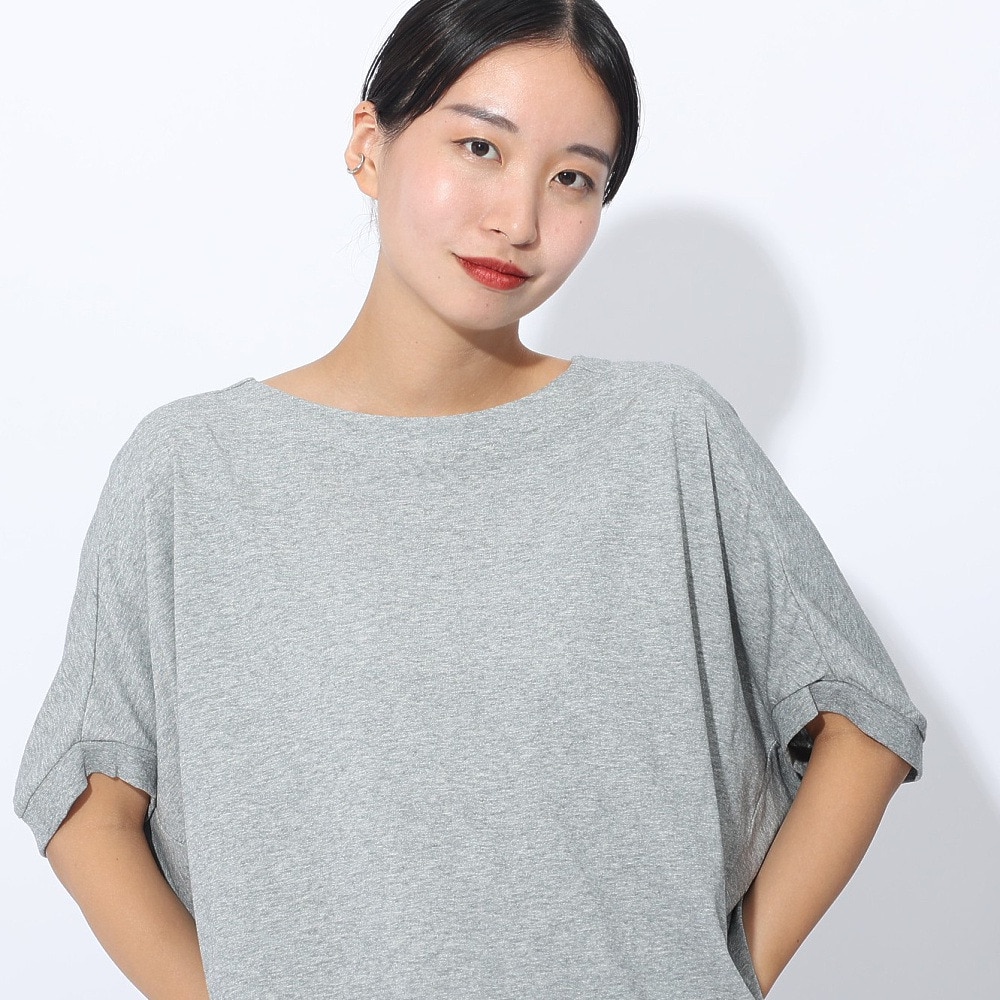 クリフメイヤー（KRIFF MAYER）（レディース）接触冷感 吸水速乾 ウェットプロテクトアンサンブル Tシャツ ワンピース 上下セット 2357817L:15:GRAY グレー