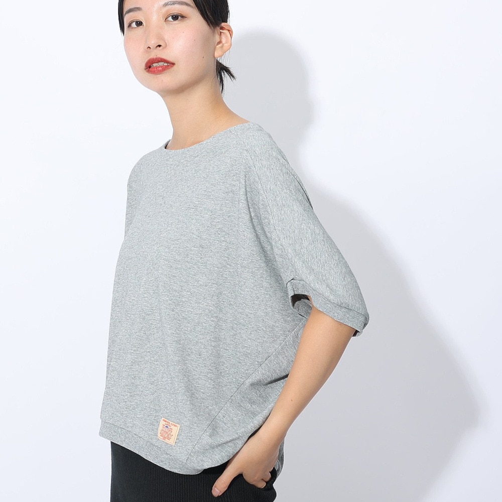 クリフメイヤー（KRIFF MAYER）（レディース）接触冷感 吸水速乾 ウェットプロテクトアンサンブル Tシャツ ワンピース 上下セット 2357817L:15:GRAY グレー