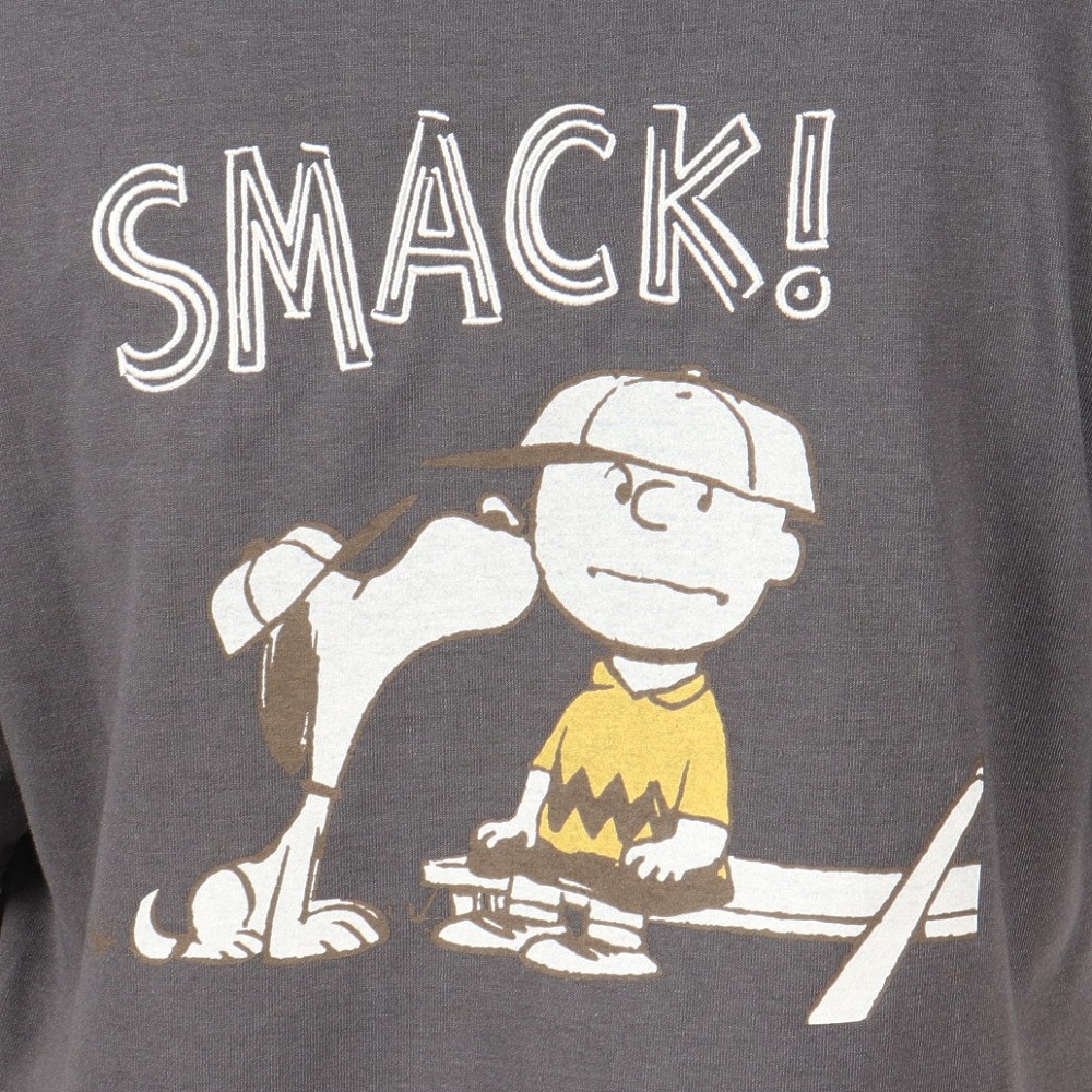 クリフメイヤー（KRIFF MAYER）（レディース）スヌーピー半袖ゆるTシャツ チャーリー 2357819L:17:CHARCOAL 速乾