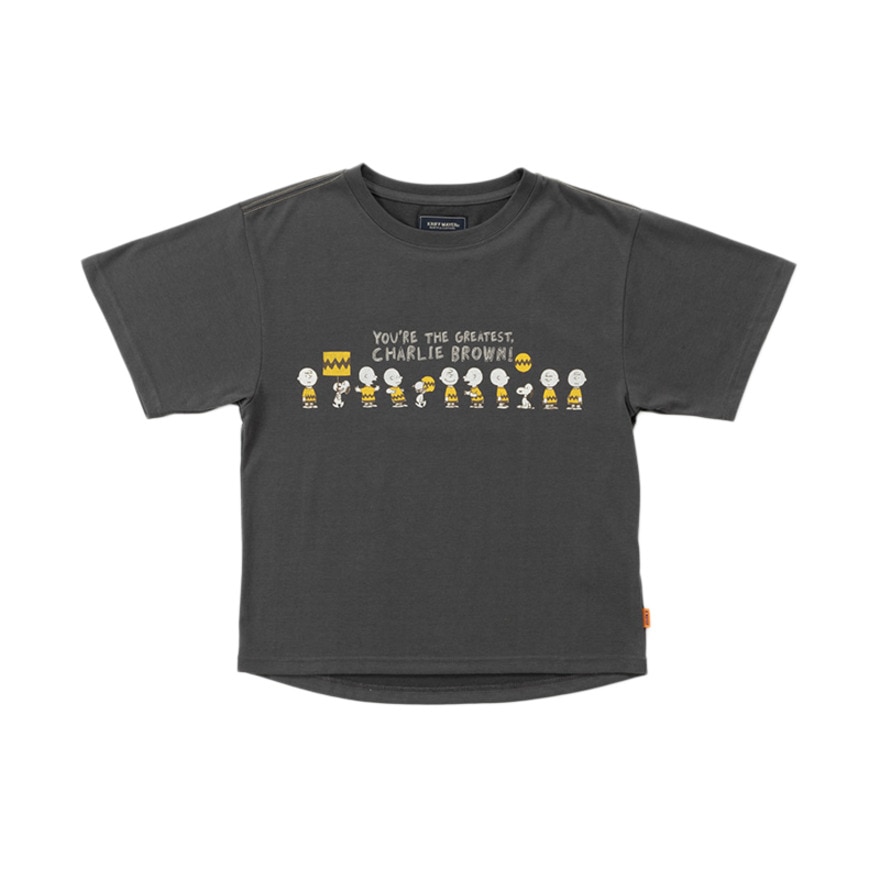 クリフメイヤー（KRIFF MAYER）（レディース）スヌーピー半袖ゆるTシャツ チャーリー 2357819L:17:CHARCOAL