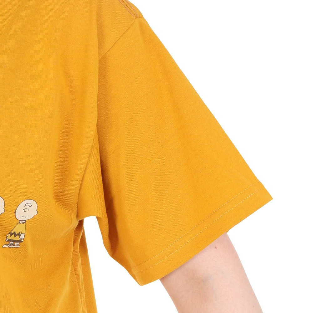 クリフメイヤー（KRIFF MAYER）（レディース）スヌーピー半袖ゆるTシャツ チャーリー 2357819L:55:YELLOW