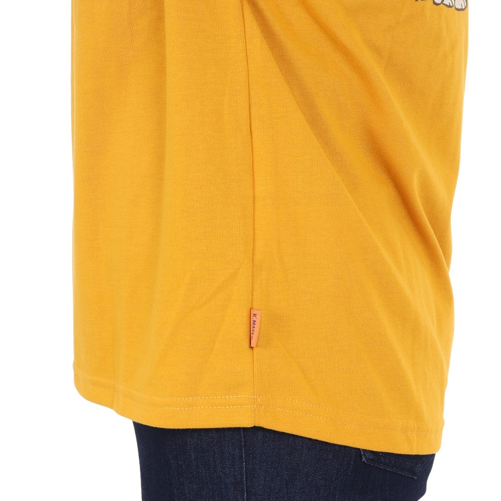 クリフメイヤー（KRIFF MAYER）（レディース）スヌーピー半袖ゆるTシャツ チャーリー 2357819L:55:YELLOW