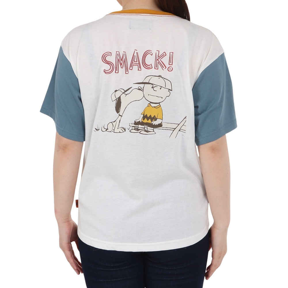 クリフメイヤー（KRIFF MAYER）（レディース）スヌーピー半袖ゆるTシャツ チャーリー 2357819L:90:MULTI-COL