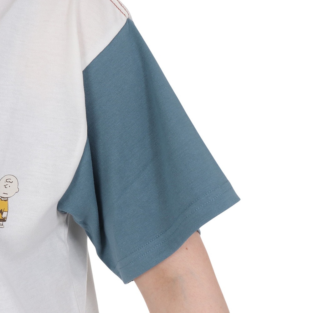 クリフメイヤー（KRIFF MAYER）（レディース）スヌーピー半袖ゆるTシャツ チャーリー 2357819L:90:MULTI-COL