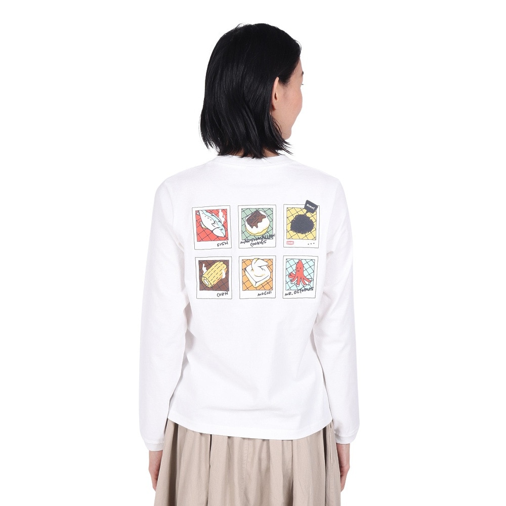 チャムス（CHUMS）（レディース）インスタントカメラポケットブラッシュドロングスリーブTシャツ CH11-2451-W001