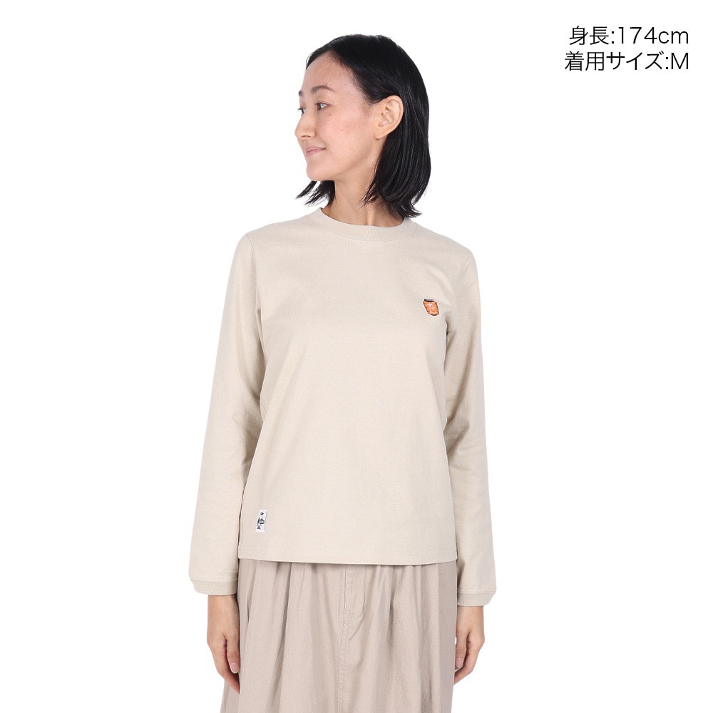 チャムス（CHUMS）（レディース）屋台でオツカレ! ブラッシュドロングスリーブTシャツ CH11-2452-G057